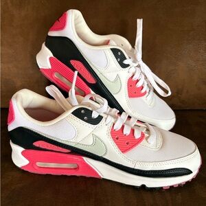 Nike Air Max White and Pink with Black Accents